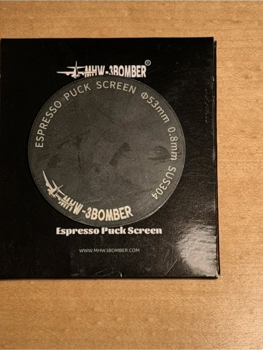 MHW-3BOMBER 53mm Espresso Puck Screen Reusable Filter w/ Original Box